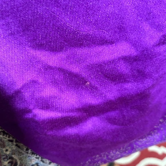 Unbranded Scarf Womens Long Rectangle Purple Floral Classic Boho Woven Fringe - Picture 10 of 12